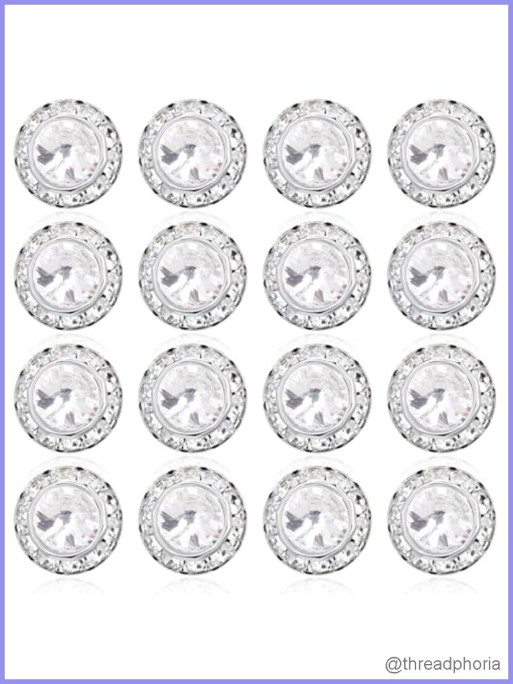 8 Pairs Rhinestone Stud Earrings Halo Round Crystal Dance Jewelry